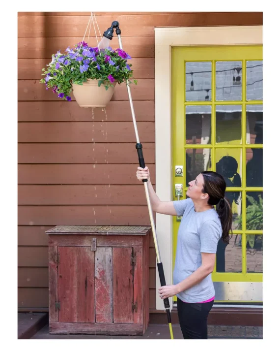 Gardener's Supply Company 8-Pattern Telescoping Watering Wand | Extends to 6 Feet Long For Difficult To Reach Garden Watering Solutions