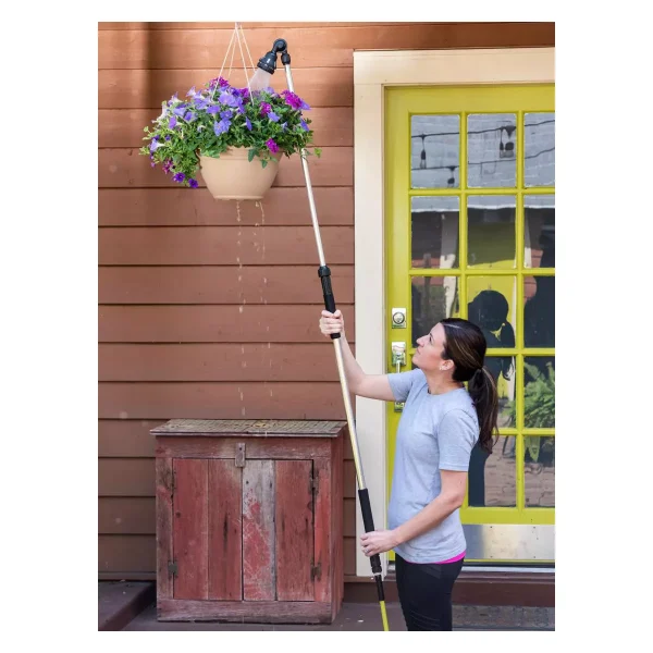 Gardener's Supply Company 8-Pattern Telescoping Watering Wand | Extends to 6 Feet Long For Difficult To Reach Garden Watering Solutions