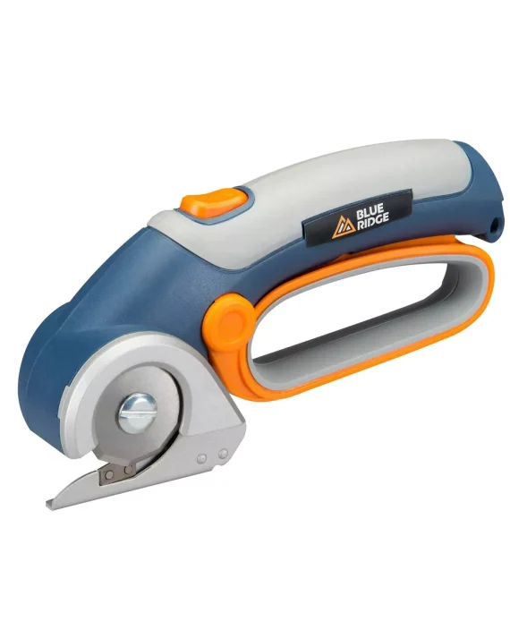 Blue Ridge Tools Rechargeable Rotary Cutter: Battery-Powered Roto Cutting Tool for Sewing & Carpet
